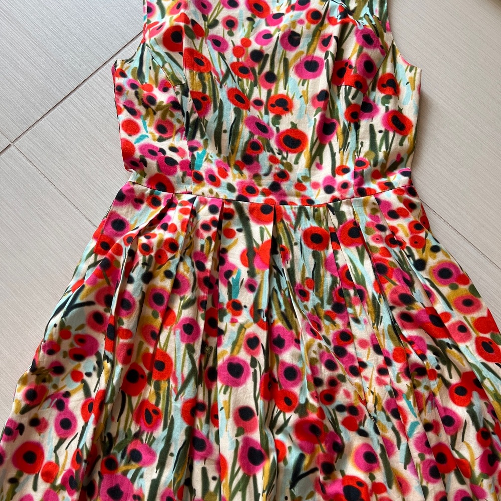 Couture MILLY cotton Immaculatefloral retro classic spring summer dress, size 4